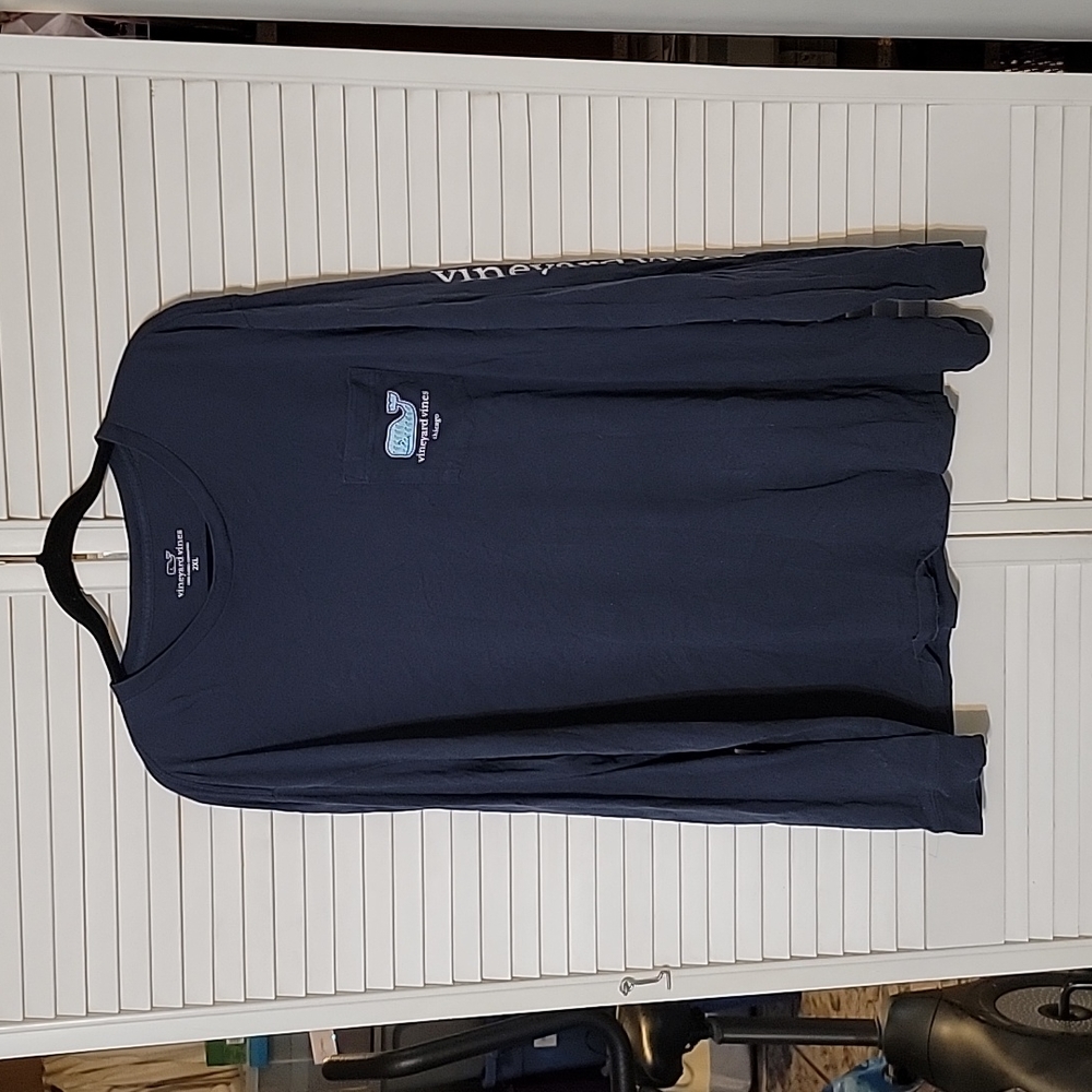 Vineyard Vines Chicago long sleeve t-shirt men's XXL EUC Dark blue